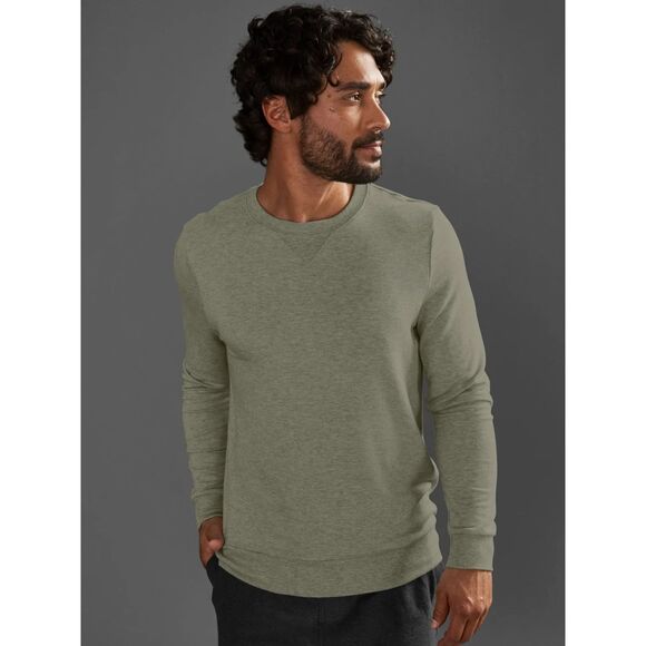 BEYOND YOGA Sweatshirt Mens Medium Green Pullover Crew ALWAYS BEYOND Super Soft - Picture 1 of 9